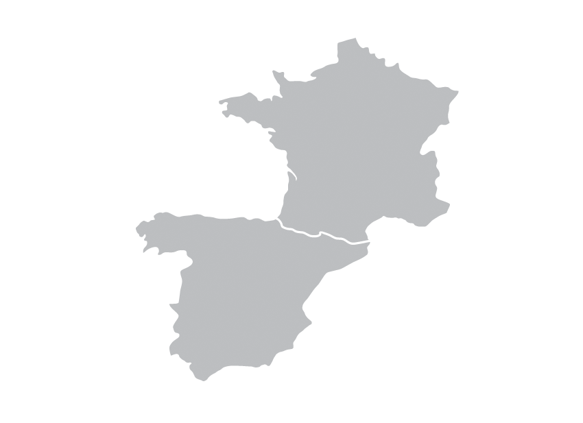 espagne france carte